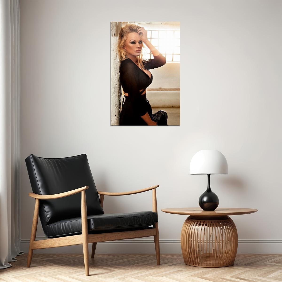 Pamela Pam Anderson Sexy Model Posing In Dress Poster Wall Art Print Home Wall Decor - xonomax