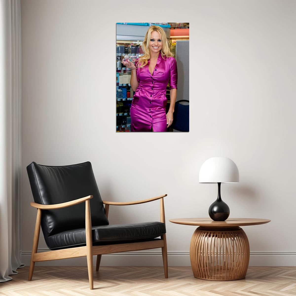 Pamela Pam Anderson Purple Sexy Model Poster Wall Art Print Home Wall Decor - xonomax