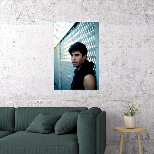 Enrique Iglesias Black Shirt Artist Singer Model Poster Wall Art Print Home Wall Decor - xonomax