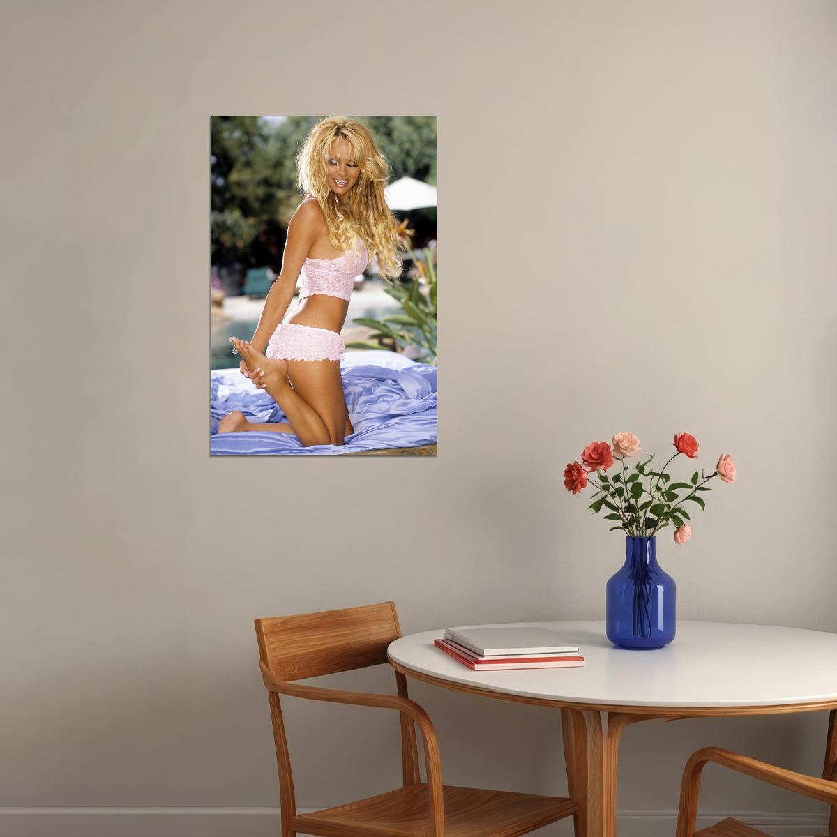 Pam Anderson Sexy Model Artist Cover Girl Posed Poster Wall Art Print Home Wall Decor - xonomax