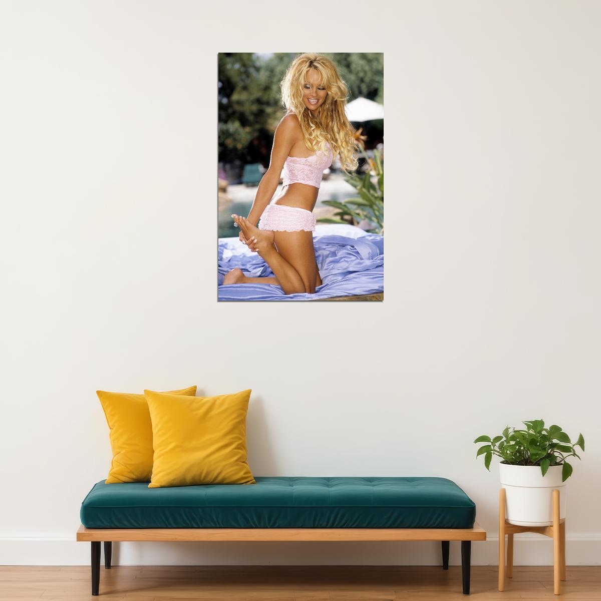 Pam Anderson Sexy Model Artist Cover Girl Posed Poster Wall Art Print Home Wall Decor - xonomax