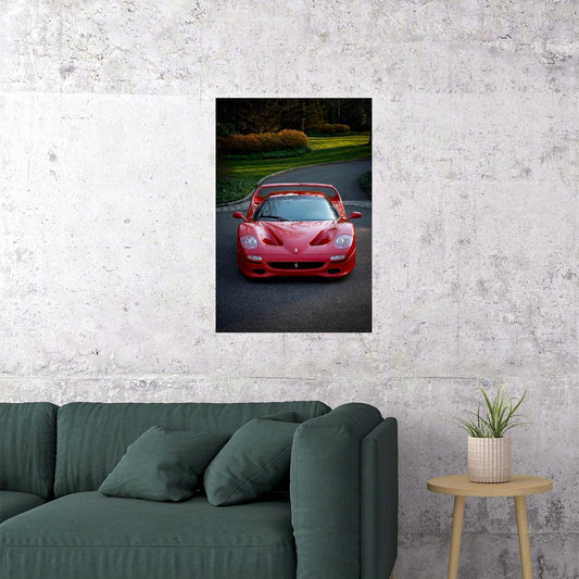 Cars Red Ferrari Land Vehicle Picture Poster Wall Art Print Home Wall Decor - xonomax