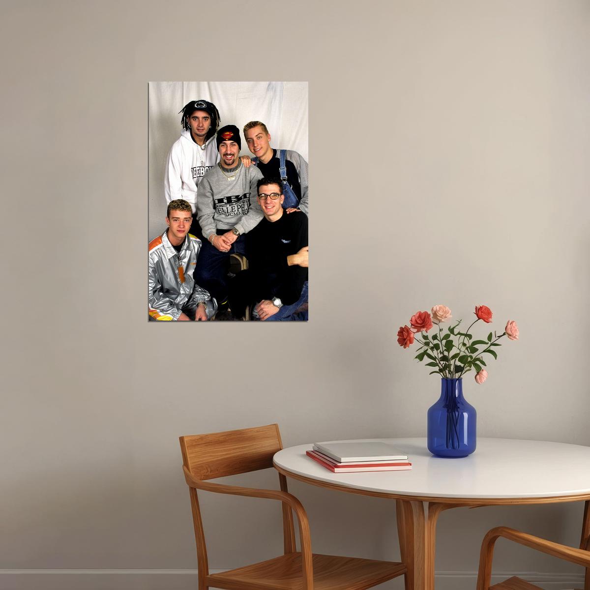 N Sync Portrait Pop Music Boy Group Singers Poster Wall Art Print Home Wall Decor - xonomax