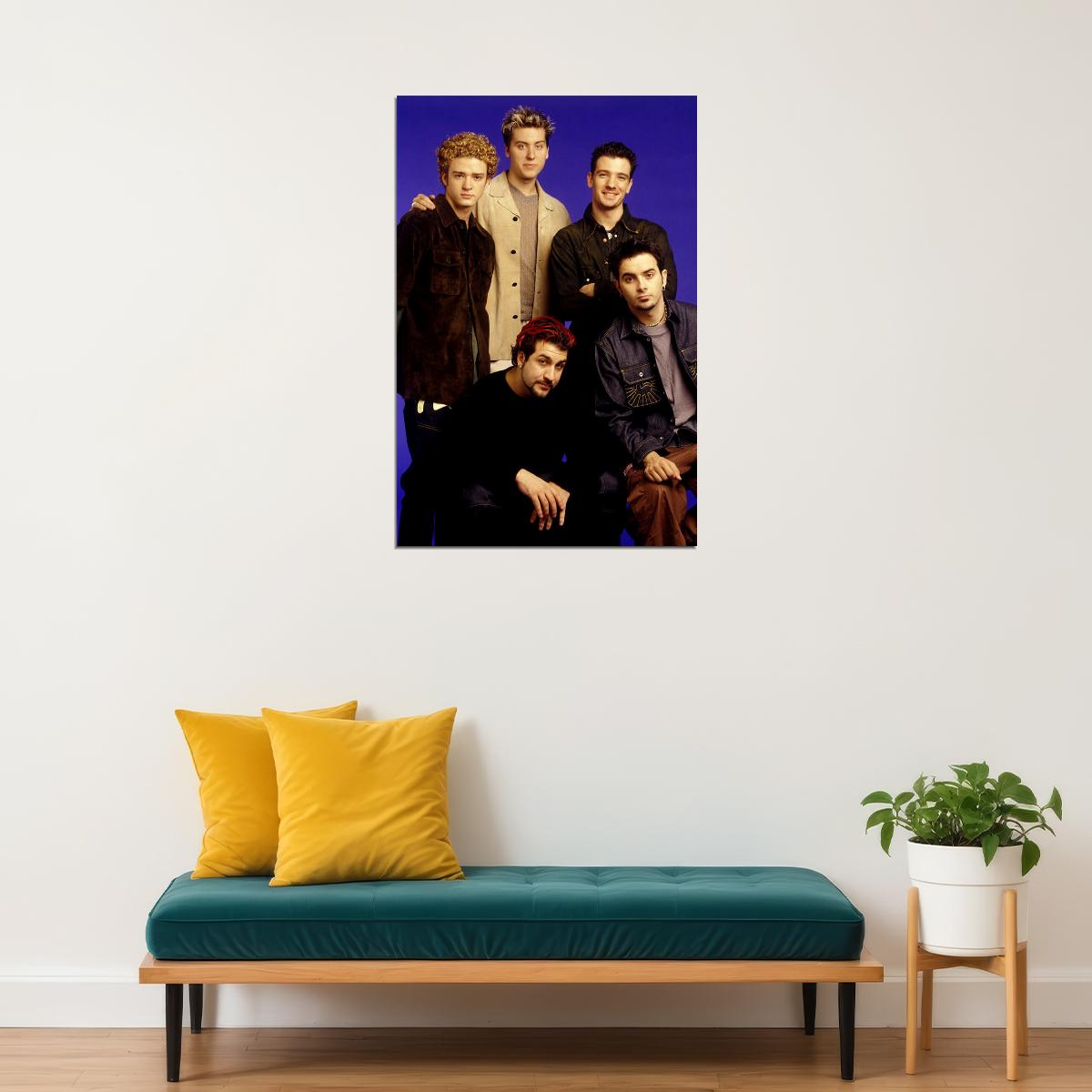 N Sync Portrait Pop Music Boy Group Musician Poster Wall Art Print Home Wall Decor - xonomax