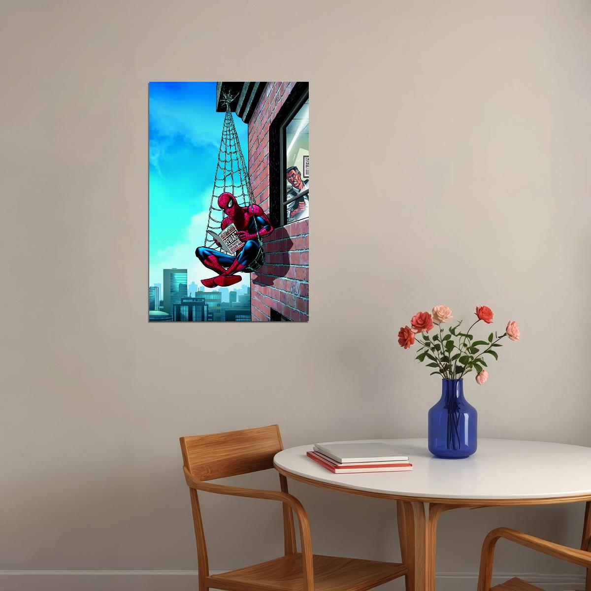 Spider Man Fictional Character Comic Superhero Poster Wall Art Print Home Wall Decor