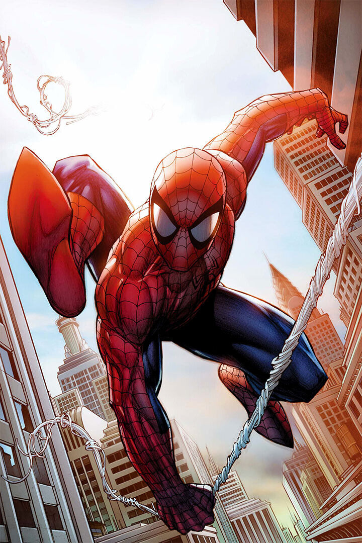 Spider Man Comic Adventure Danger Superhero Poster Wall Art Print Home Wall Decor