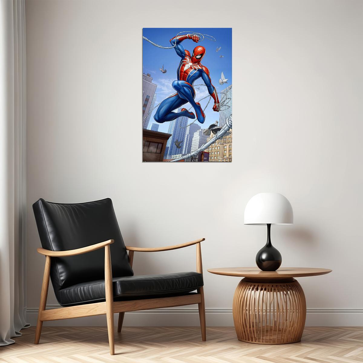 Spider Man Comic Superhero Adventure Danger Poster Wall Art Print Home Wall Decor