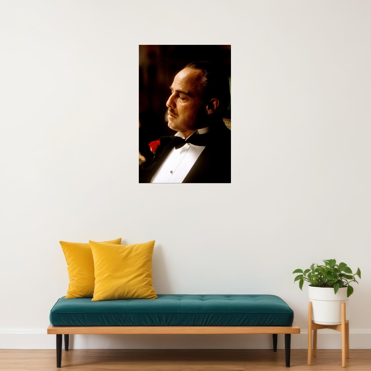 The Godfather Movie Marlon Brando Crime Drama Poster Wall Art Print Home Wall Decor