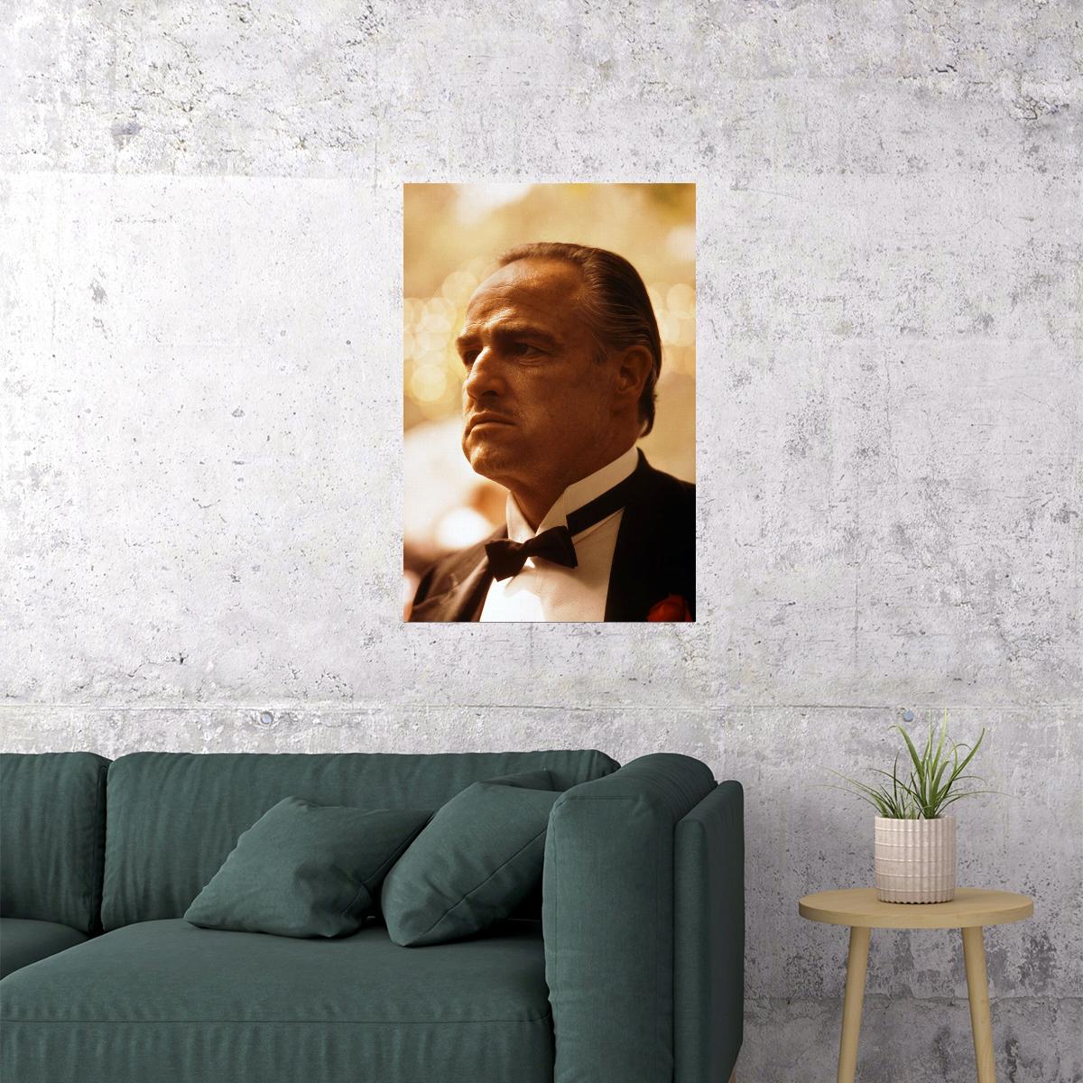 The Godfather Movie Actor Marlon Brando Photo Poster Wall Art Print Home Wall Decor