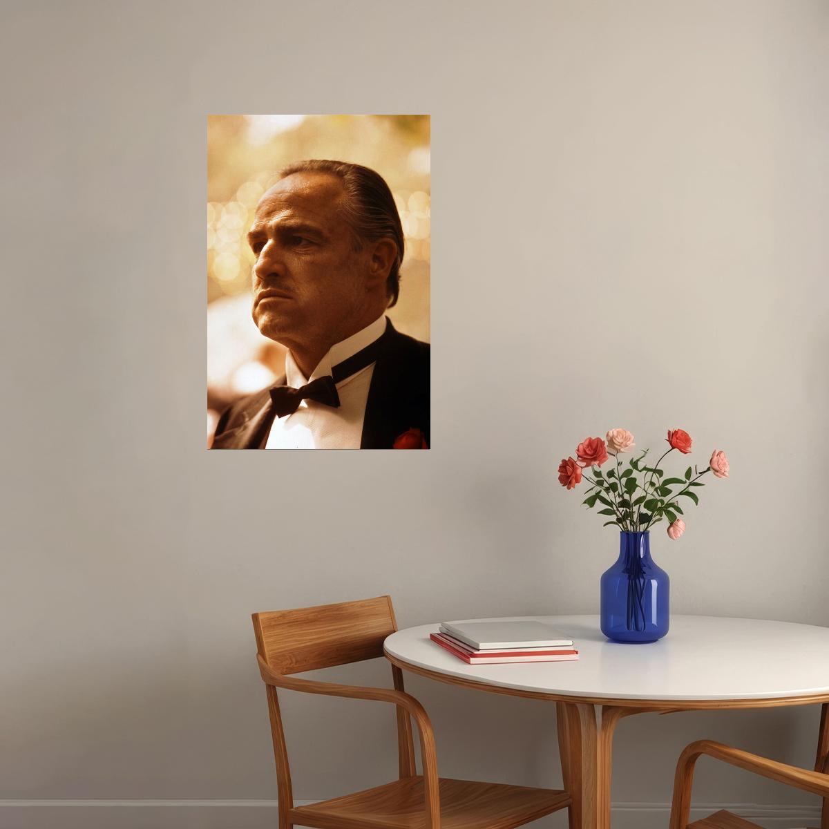 The Godfather Movie Actor Marlon Brando Photo Poster Wall Art Print Home Wall Decor