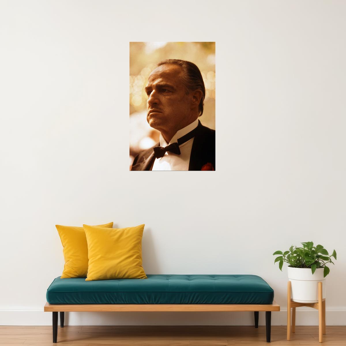 The Godfather Movie Actor Marlon Brando Photo Poster Wall Art Print Home Wall Decor
