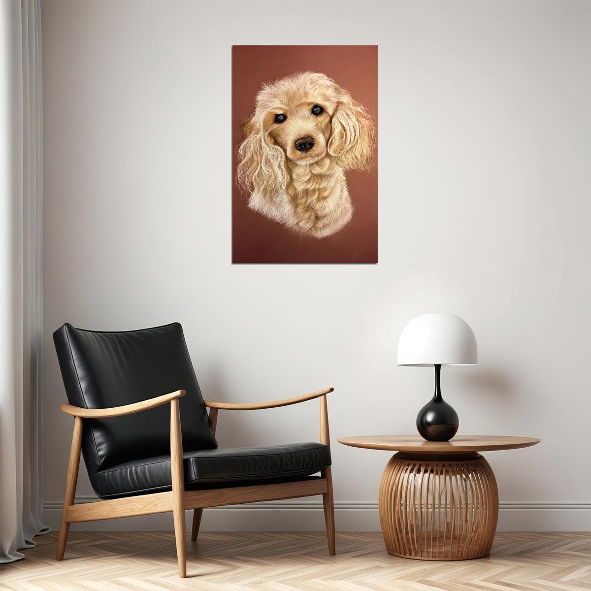 Poodle Hinds Drawing Poster Wall Art Print Home Wall Decor - xonomax