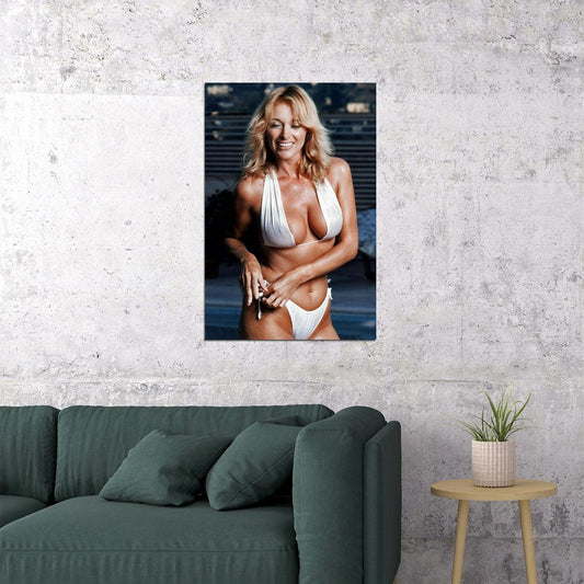 Sybil Danning Movie Maker Actor White Bikini Poster Wall Art Print Home Wall Decor - xonomax
