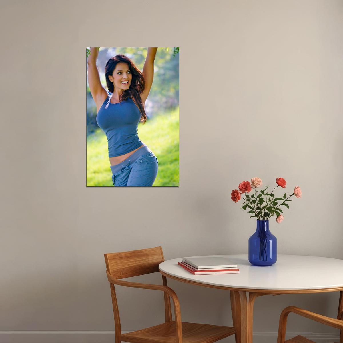 Denise Milani Sexy Model Sportswear Fashion Poster Wall Art Print Home Wall Decor - xonomax