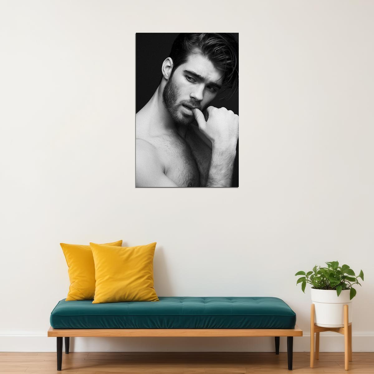 Shades Sexy Male Model Fashion Poster Wall Art Print Home Wall Decor - xonomax