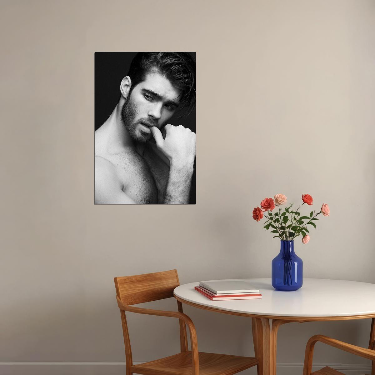 Shades Sexy Male Model Fashion Poster Wall Art Print Home Wall Decor - xonomax
