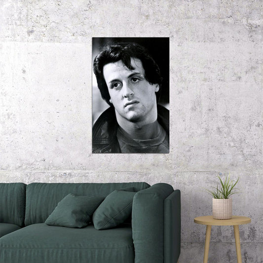 Sylvester Stallone Movie Actor Black White Poster Wall Art Print Home Wall Decor - xonomax