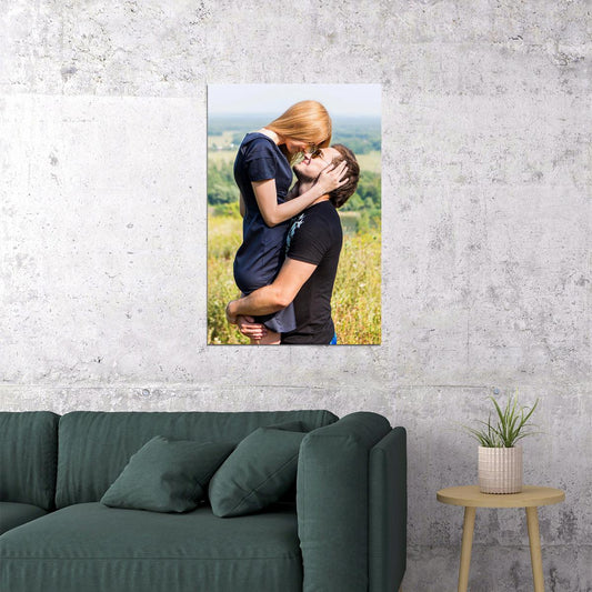 Two Lovers Landscape Picture Poster Wall Art Print Home Wall Decor - xonomax