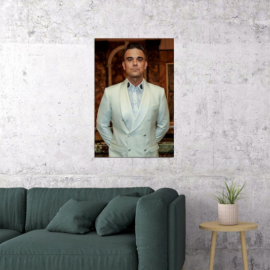 Robbie Williams Pianist Musician Celebrity Poster Wall Art Print Home Wall Decor - xonomax