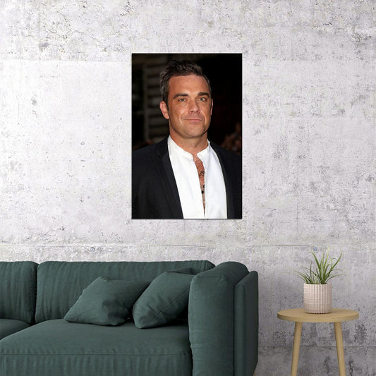 Robbie Williams Celebrity Pianist Songwriter Picture Poster Wall Art Print Home Wall Decor - xonomax