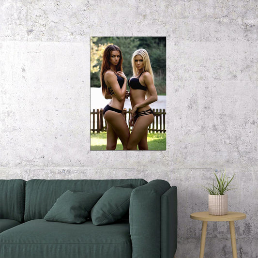 Make It A Double Two Females Models Picture Poster Wall Art Print Home Wall Decor - xonomax