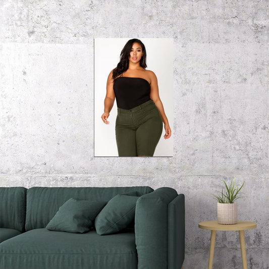 Think Big Sexy Female Model Posing Picture Poster Wall Art Print Home Wall Decor - xonomax