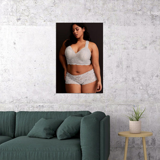 Think Big Sexy Female Model Underwear Picture Poster Wall Art Print Home Wall Decor - xonomax