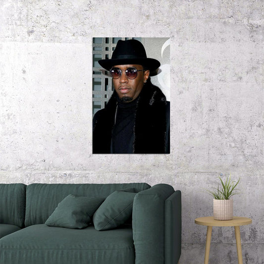 Puff Daddy Black Coat Music Rap Artist Poster Wall Art Print Home Wall Decor - xonomax