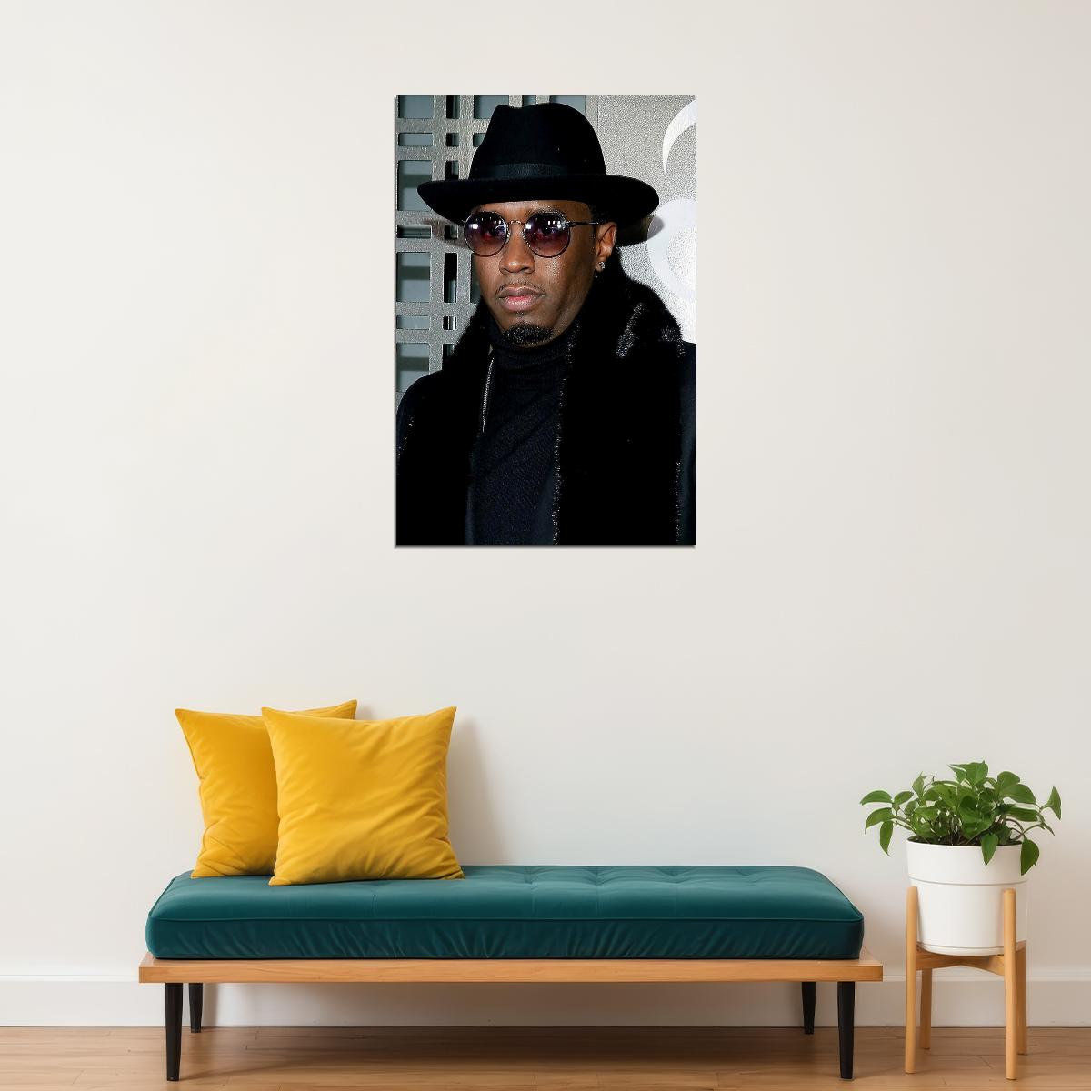 Puff Daddy Black Coat Music Rap Artist Poster Wall Art Print Home Wall Decor - xonomax