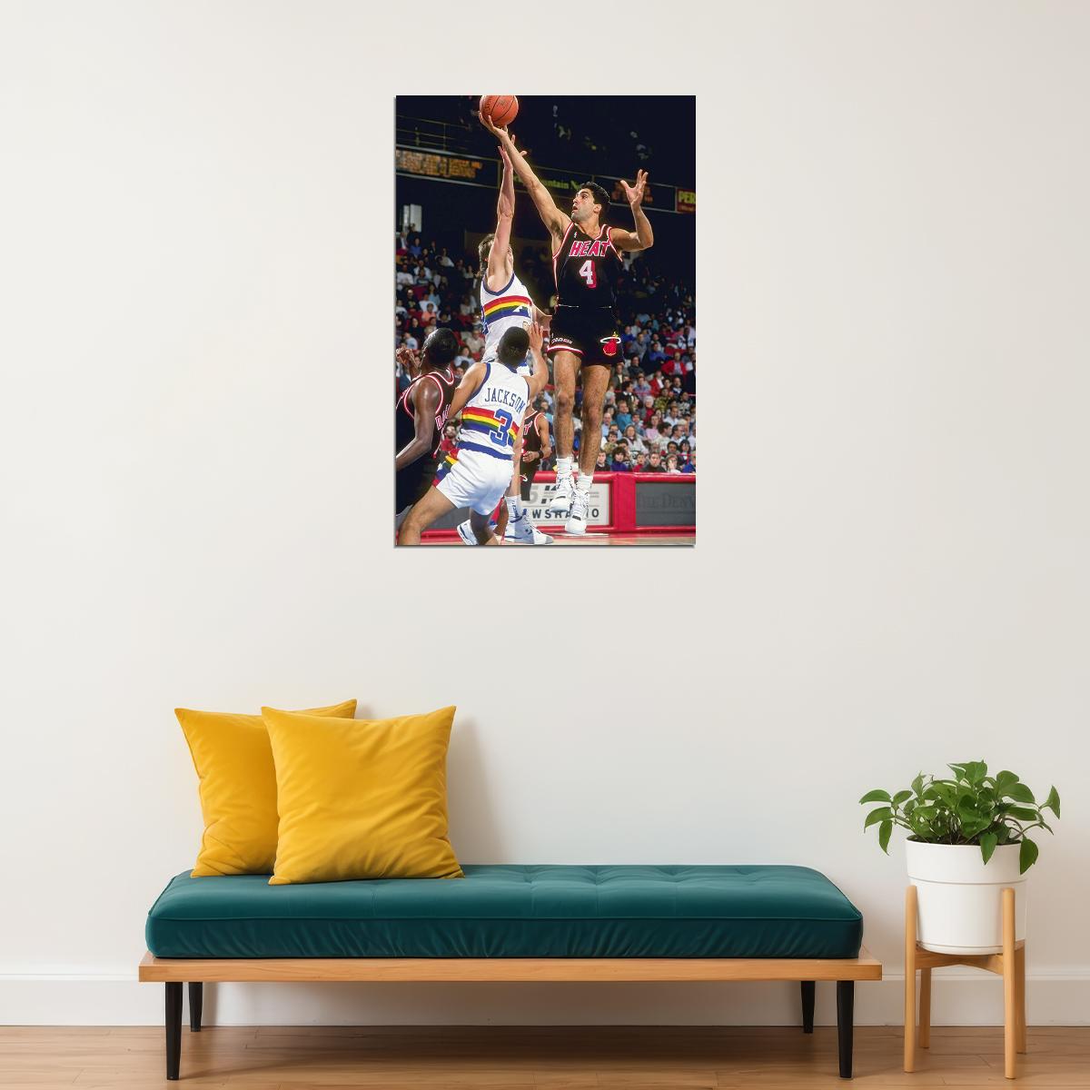 Basketball Rony Seikaly Miami Sport Poster Wall Art Print Home Wall Decor - xonomax