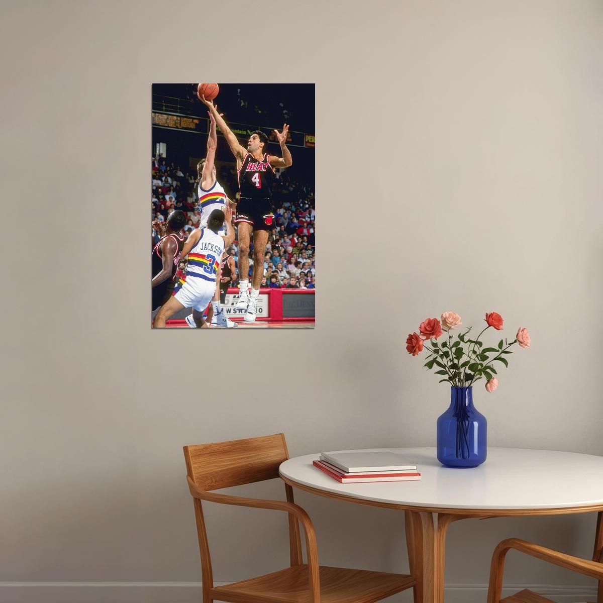 Basketball Rony Seikaly Miami Sport Poster Wall Art Print Home Wall Decor - xonomax
