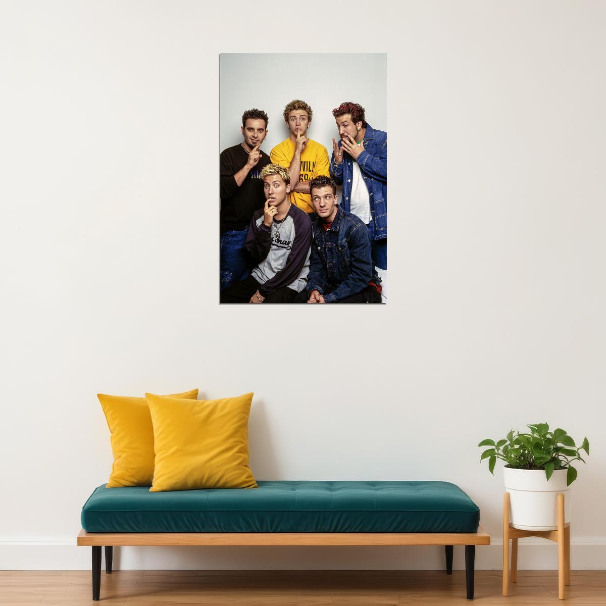 N Sync Justin Timberlake Picture Musicians Poster Wall Art Print Home Wall Decor - xonomax
