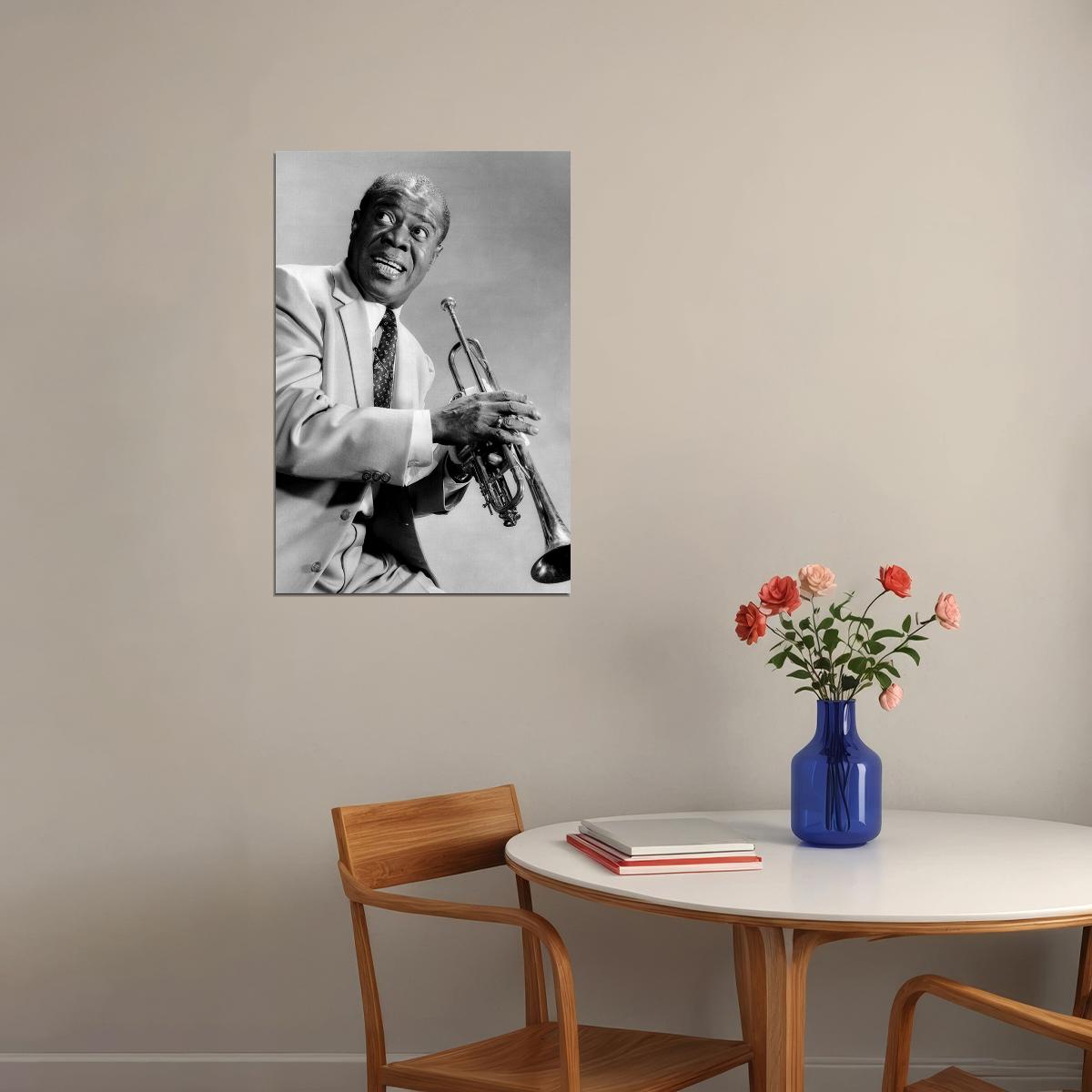 Louis Louie Armstrong Music Jazz Poster Wall Art Print Home Wall Decor - xonomax