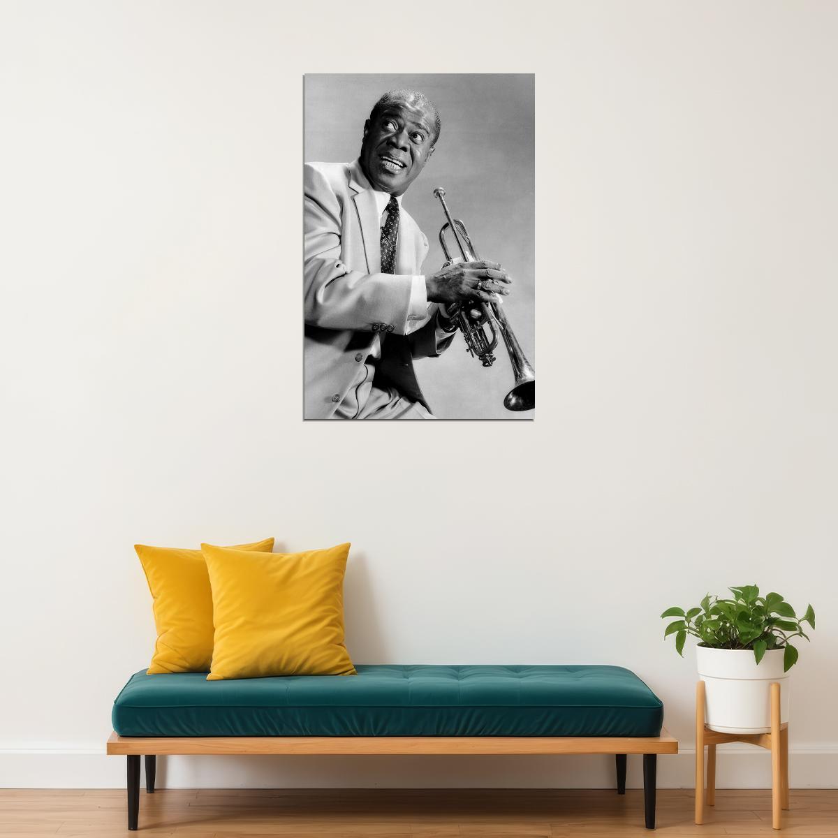 Louis Louie Armstrong Music Jazz Poster Wall Art Print Home Wall Decor - xonomax