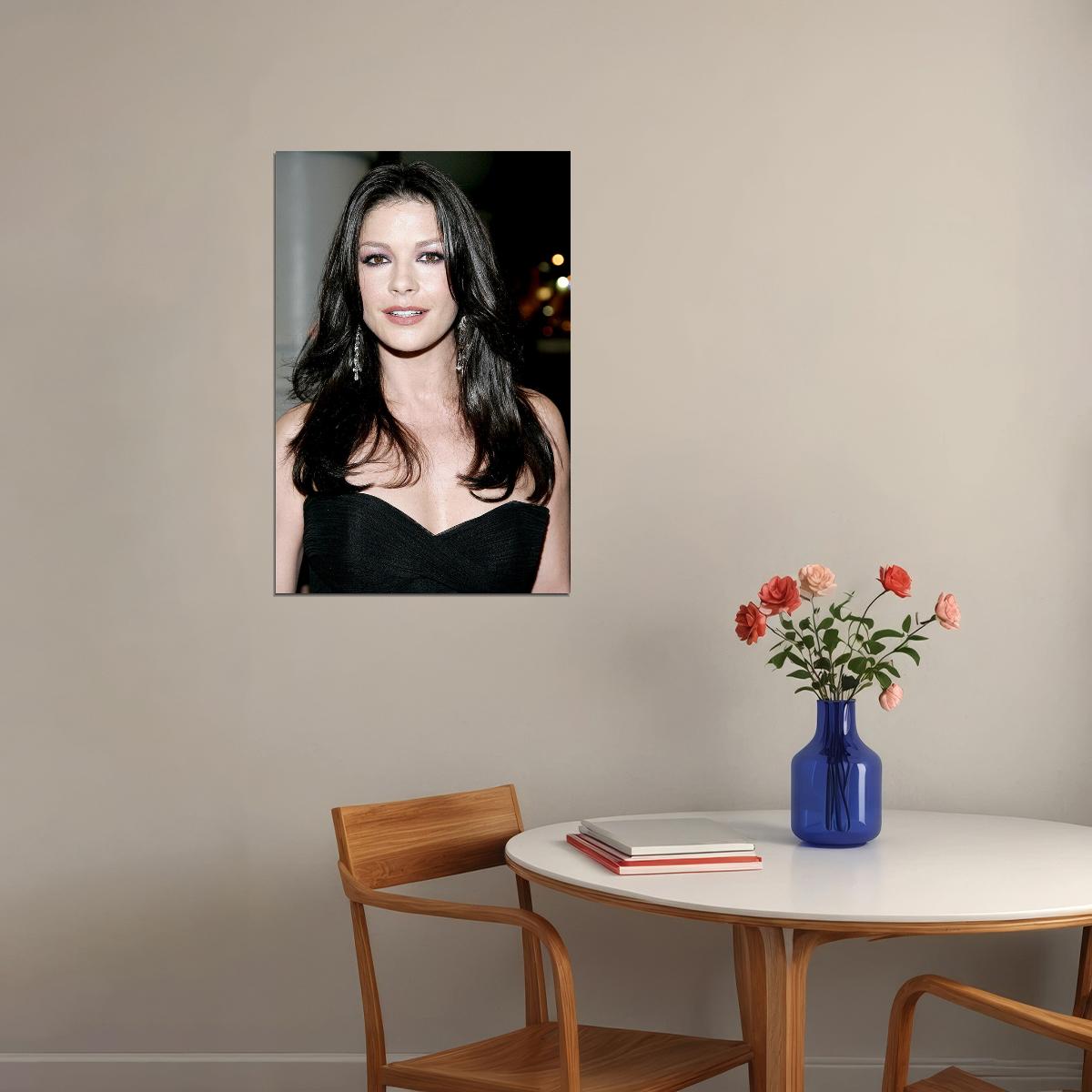 Catherine Zeta Jones Movie Actress Artist Poster Wall Art Print Home Wall Decor - xonomax