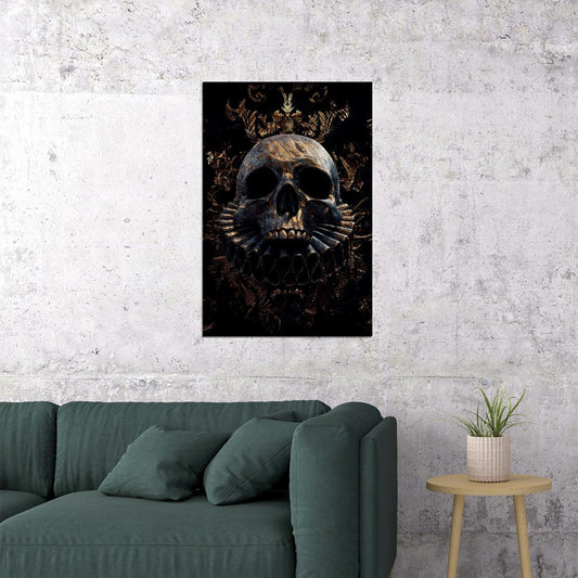 Skulls Head Smooth Horror Fantasy Poster Wall Art Print Home Wall Decor - xonomax