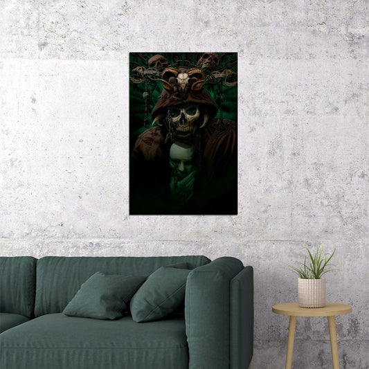 Skulls Head Smooth Fantasy Horror Poster Wall Art Print Home Wall Decor - xonomax