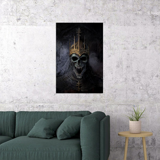 Skulls Head Smooth Design Fantasy Poster Wall Art Print Home Wall Decor - xonomax