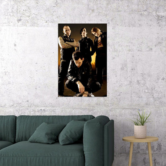 Good Charlotte Group Pose Musicians Picture Poster Wall Art Print Home Wall Decor - xonomax