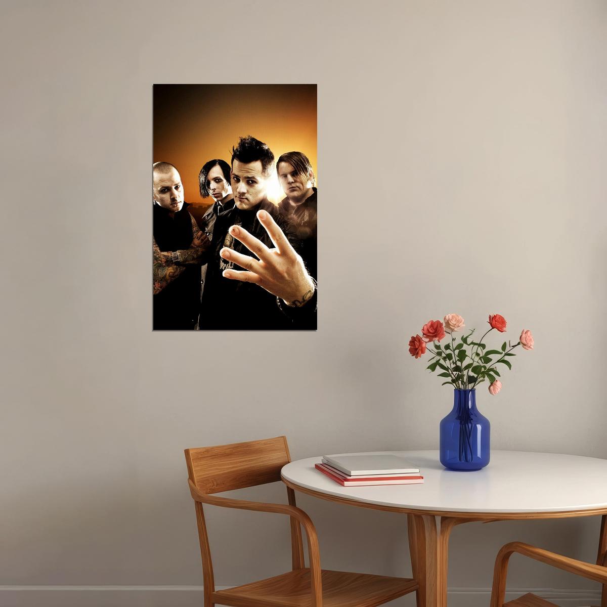Good Charlotte Group Pose Musicians Poster Wall Art Print Home Wall Decor - xonomax