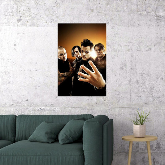 Good Charlotte Group Pose Musicians Poster Wall Art Print Home Wall Decor - xonomax