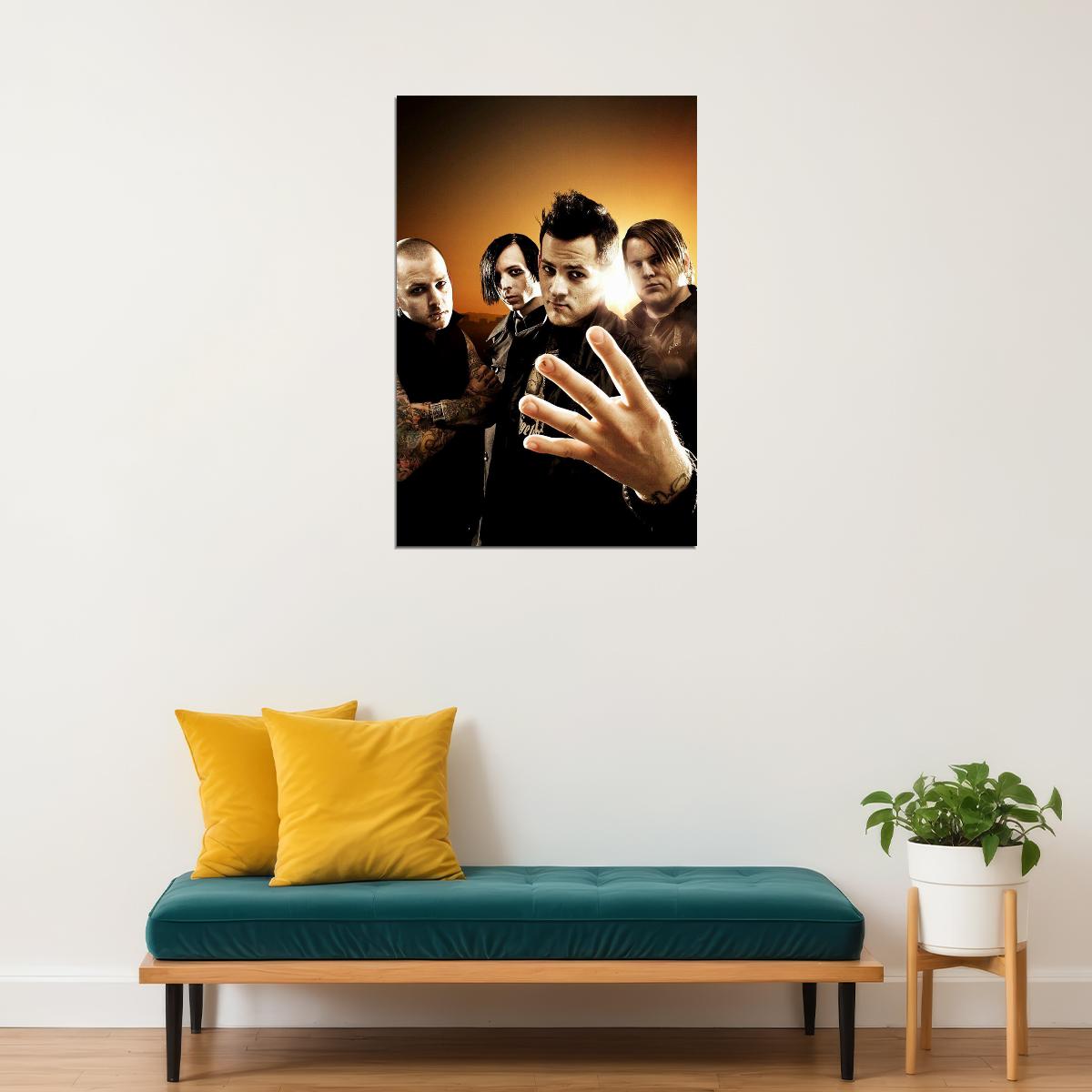 Good Charlotte Group Pose Musicians Poster Wall Art Print Home Wall Decor - xonomax
