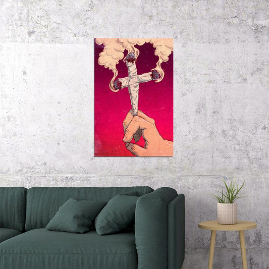 Stoned Again Marijuana Theme Poster Wall Art Print Home Wall Decor - xonomax