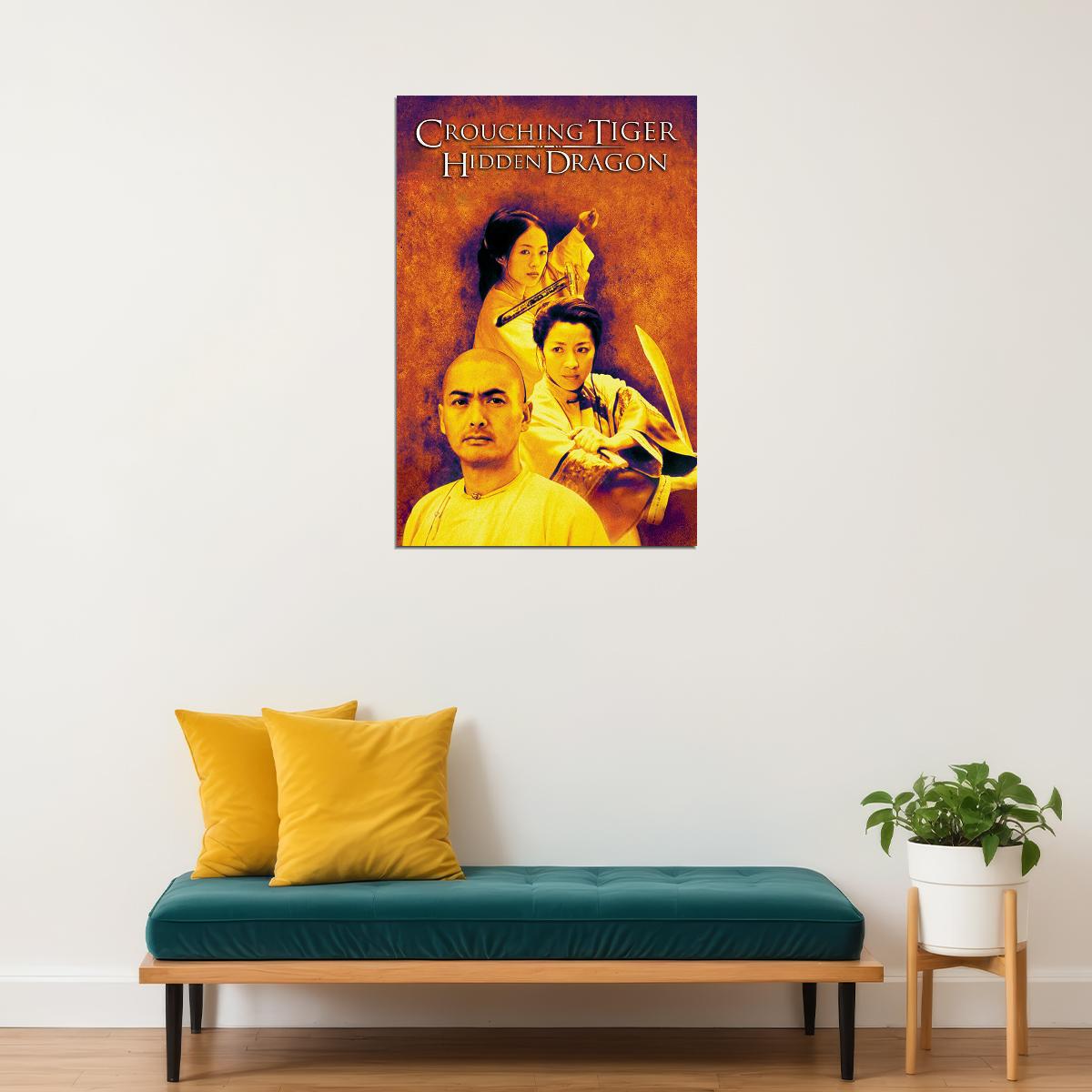 Crouching Tiger Hidden Dragon Movie Action Poster Wall Art Print Home Wall Decor - xonomax