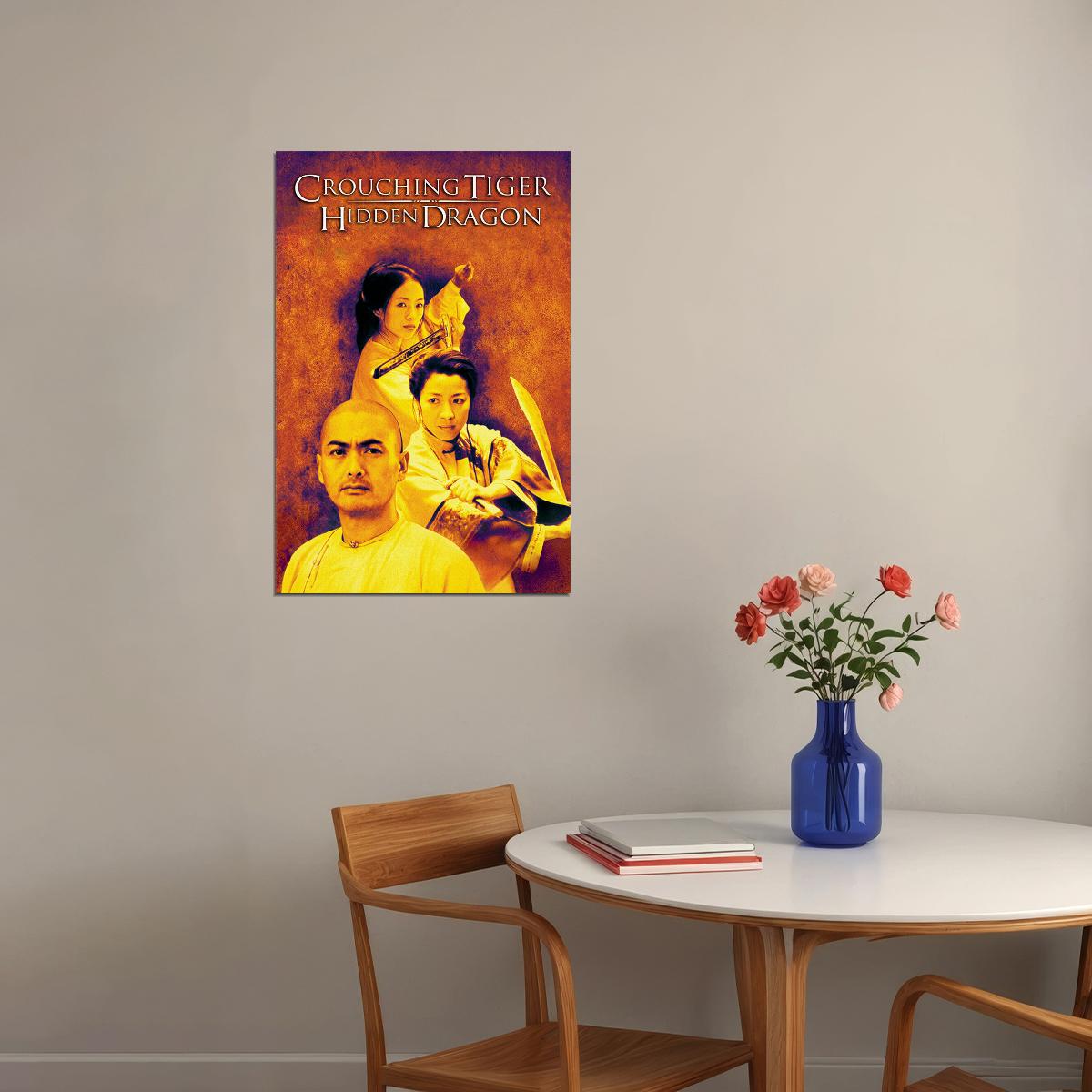 Crouching Tiger Hidden Dragon Movie Action Poster Wall Art Print Home Wall Decor - xonomax