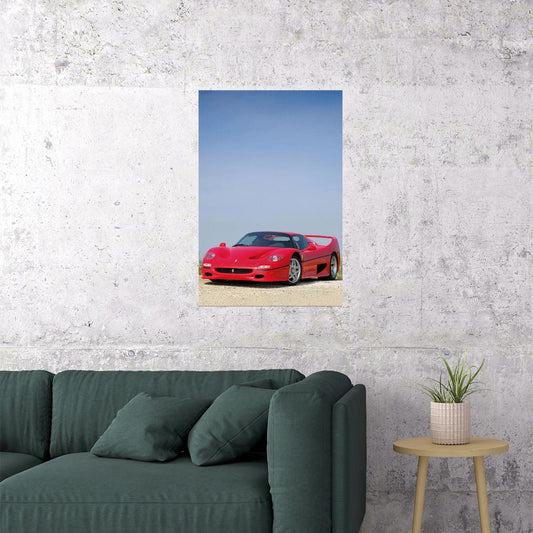 Cars Ferrari Fi50 Road And Track Picture Poster Wall Art Print Home Wall Decor - xonomax