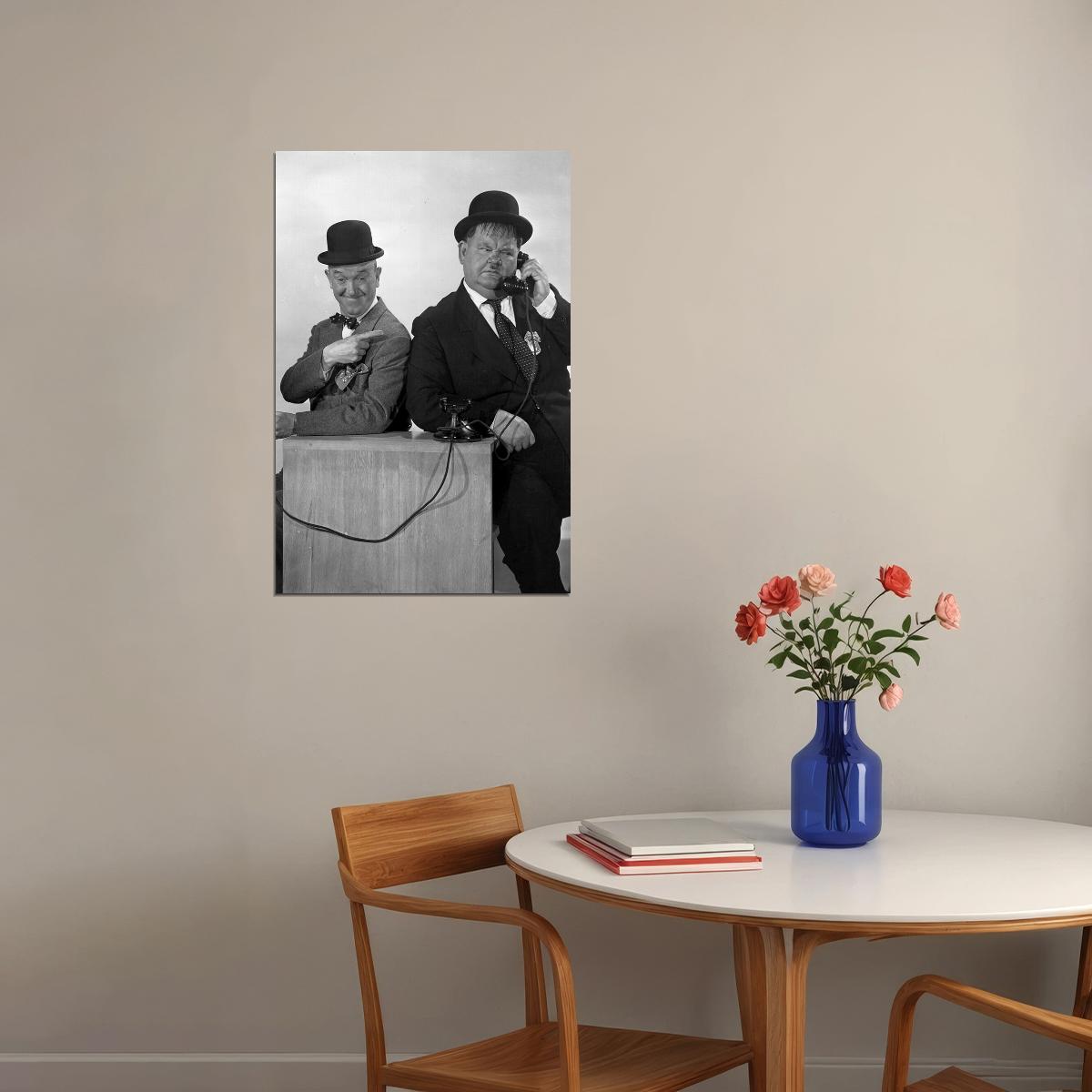 Laurel And Hardy Movie Actors Poster Wall Art Print Home Wall Decor - xonomax