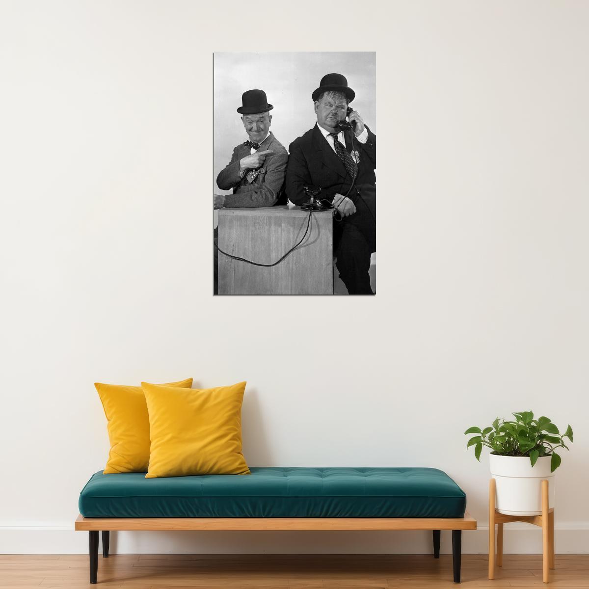 Laurel And Hardy Movie Actors Poster Wall Art Print Home Wall Decor - xonomax