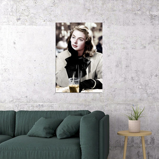 Ingrid Bergman Actress Swiss Film Actor Poster Wall Art Print Home Wall Decor - xonomax
