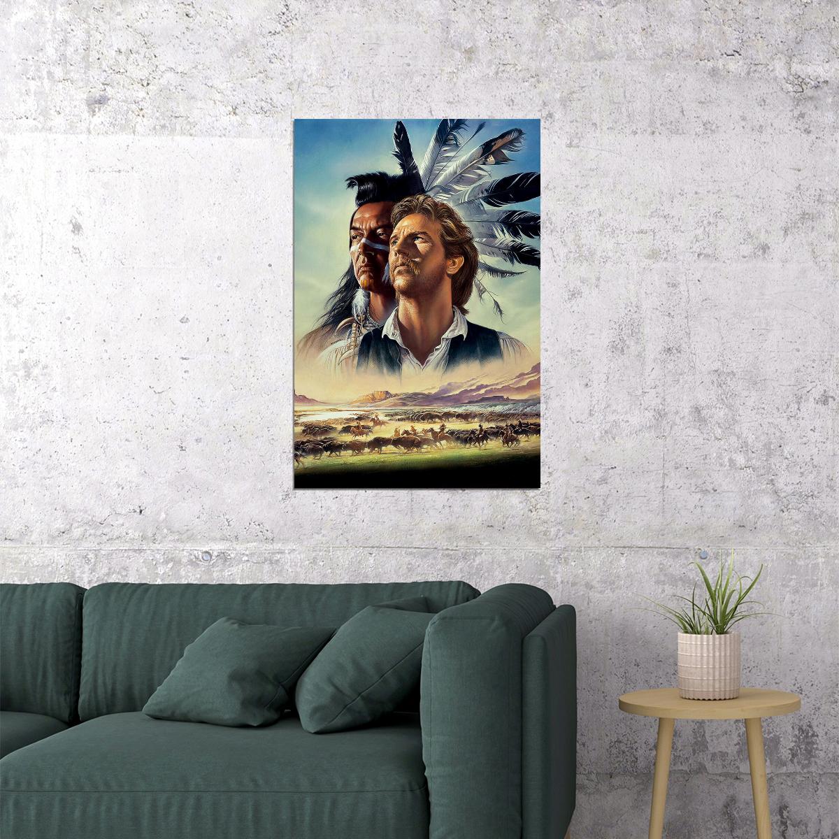 Dances With Wolves Movie Adventure Drama Poster Wall Art Print Home Wall Decor - xonomax